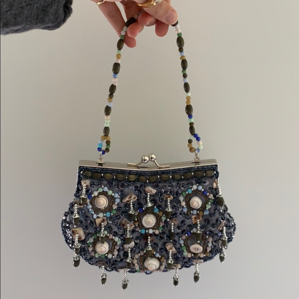 Beach-themed purse